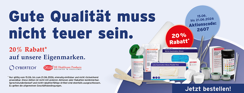 eigenmarke, de healthcare, cybertech, 20% rabatt